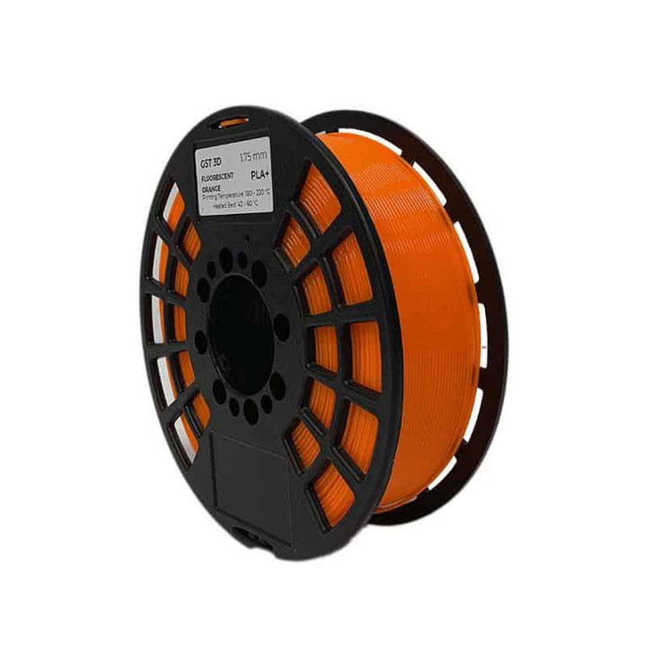 Fluorescējoši oranžs PLA+ diegs (Filament) 1,75 mm, 1 kg