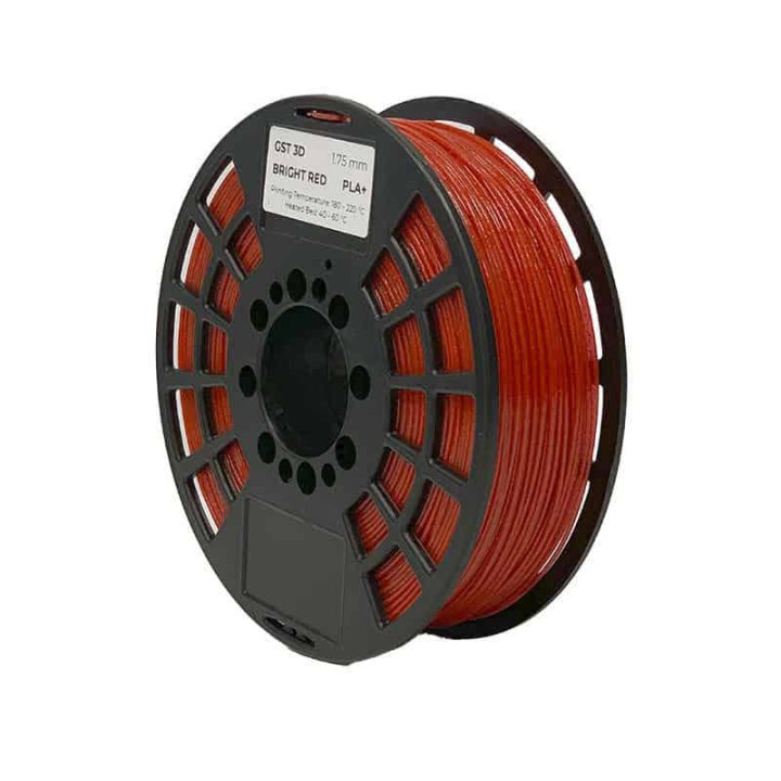 Bright Red PLA+ Filament 1.75mm 1kg