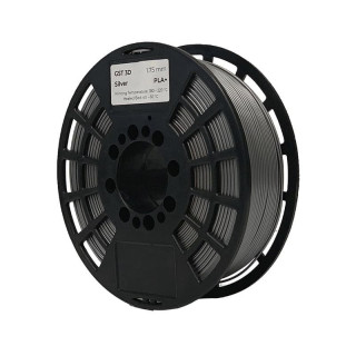 Sudraba / pelēks PLA+ diegs 1.75mm 1kg